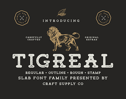Tigreal - Vintage Slab Serif Font (Free Download)