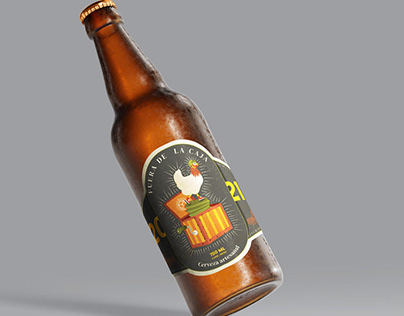 Etiqueta de cerveza artesanal