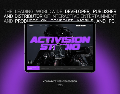 Project thumbnail - Activision — Corporate Website Redesign