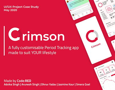 Crimson Period Tracker - UI/UX