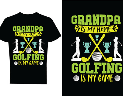 Golf t shirt design