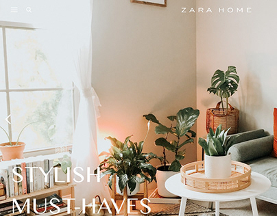 Project thumbnail - Zara Home | Website homepage design