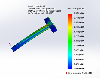 SOLIDWORKS SIMULATION-Alloy Steel Structure
