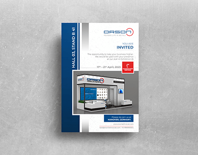 Project thumbnail - Invitation Card Design | Exhibition | Hannover Messe