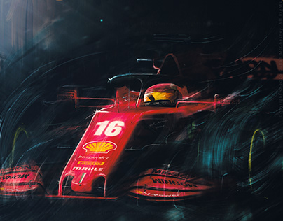 Formula 1 Charles Leclerc Poster