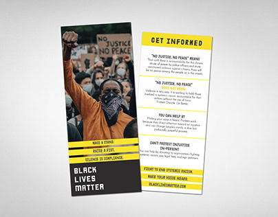 Black Lives Matter Rack Card