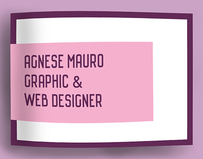 Portfolio Agnese Mauro Graphic e Web Designer