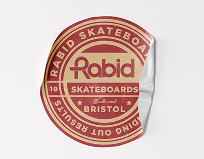 Rabid skateboard branding
