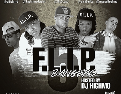F.L.I.P. 5 Bangers Mixtape Cover Front and Back