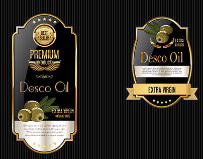 Desco Oil Logo Brand & Bottle Design
