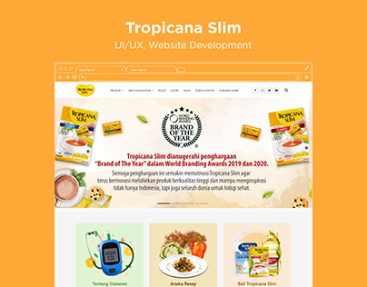 Tropicana Slim - UI/UX & Website Development