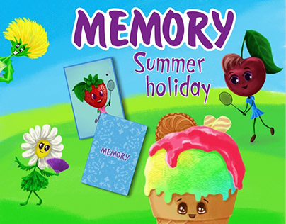 Board game | Memory game about summer holidays