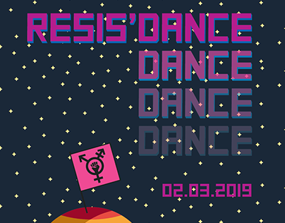 Resis'dance party poster