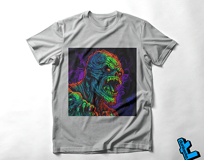 Monster-T-Shirt with an Extraordinary Motif"