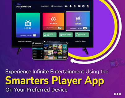 Smarters player app on your preferred device