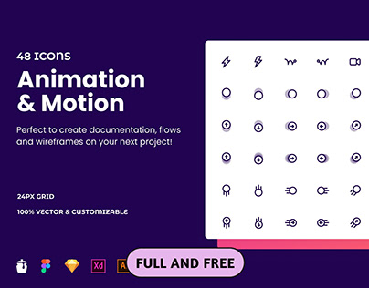 Free Animation & Motion Icon Pack