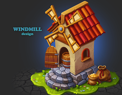 Windmill 2D render