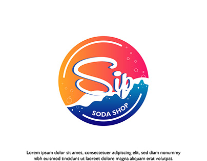 Design Logo Sip Soda Shop