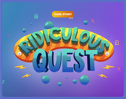 Text Quest app / Gaming concept