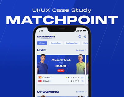 Matchpoint - Tennis App UI/UX case study