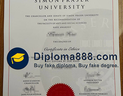 Buy fake Simon Fraser University degree and transcript.