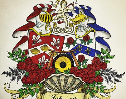 Johnson Conjugal Coat of Arms