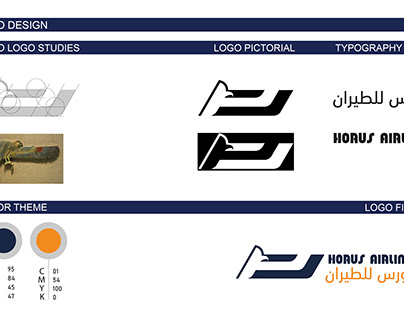 Horus airlines logo identity