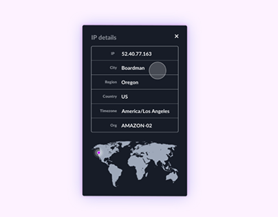 Interactive map hover effect