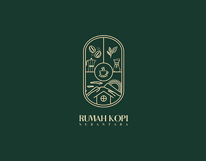 Rumah Kopi (Coffee Shop Logo Branding)