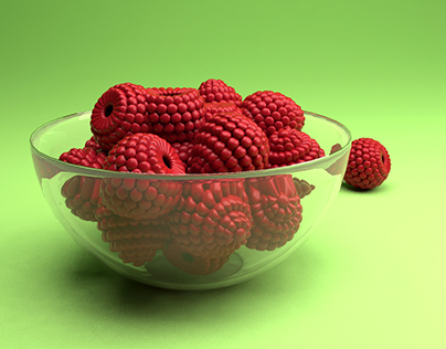 Raspberries 3d model