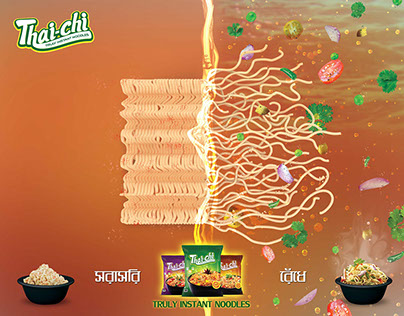 Thai-Chi Instant Noodles Press Ad Design