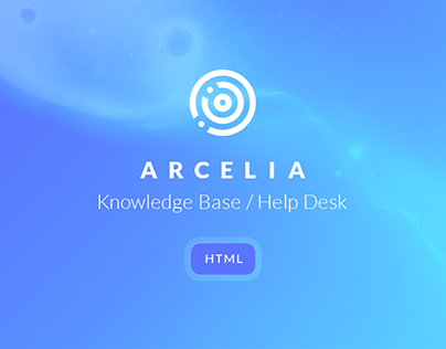 Arcelia — Knowledge Base / Help desk. HTML Template