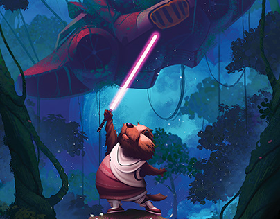 Marmot side of the Force - illustration