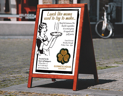 Guinness House Irish Bar Budapest — Print Ad Campaign