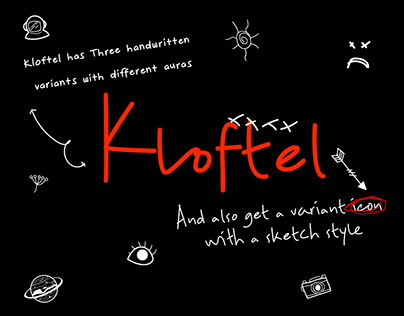 ZT Kloftel - Handwritten Typeface