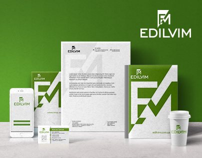 Logo and identity for pump manufacturer "Edelvim"
