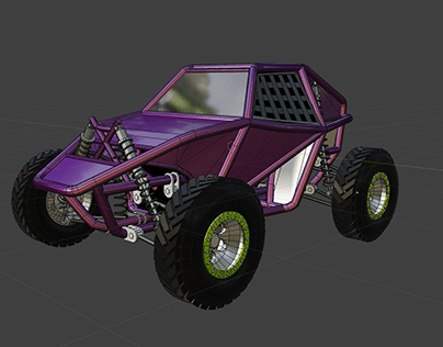 Dune Buggy Model, Texture, Rig, and Gameplay