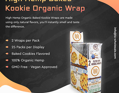 High Hemp Baked Kookie Organic Wrap