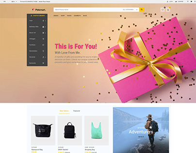 Pinkmart Woocomerce Wordpress Theme - Gifts shop