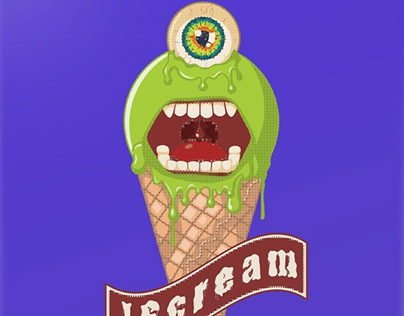 Screaming green ice cream