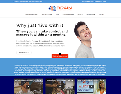 Brain Performance Center - Wordpress