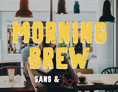 MORNING BREW - FREE HAND PAINTED FONT