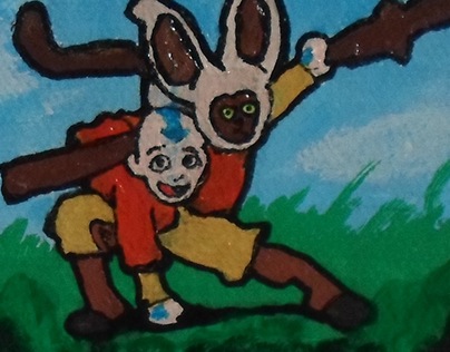 Avatar Aang Mini Canvas