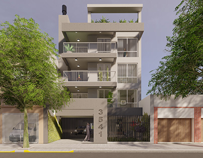 Edificio Rivadavia / Modelado y renderización