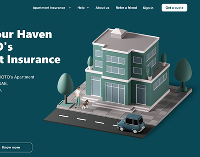 Website's Ui/Ux Designed for Apartment Insurance