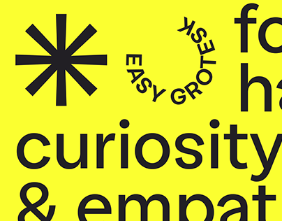 Project thumbnail - Easy Grotesk, an ultra friendly typeface