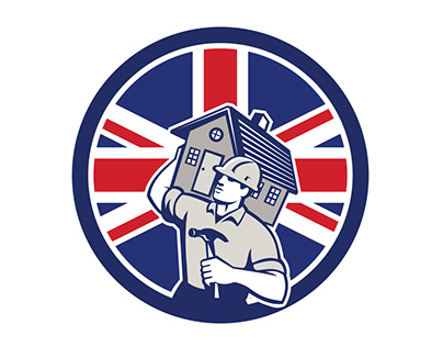 British Building Contractor UK Flag Icon