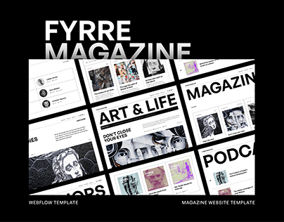 Blog & Magazine Webflow Website - Fyrre
