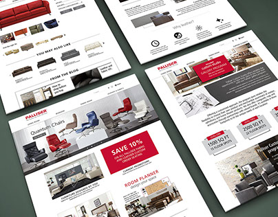 Palliser Furniture Website Design