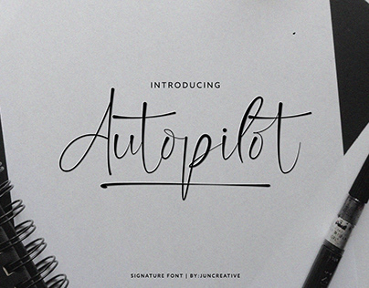 Autopilot Signature Font